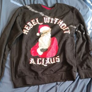 🚨5 For $25🚨Holiday Time Black and Red Crewneck Sweater